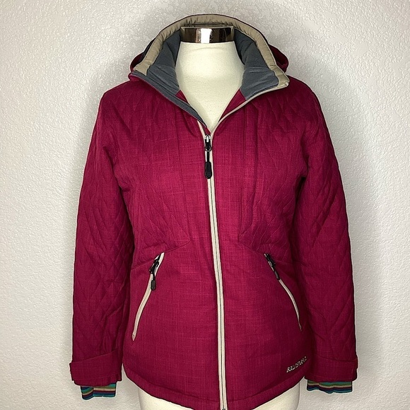 BOULDER GEAR SIZE XL CRANBERRY GIRLS JUNIORS INSULATED JACKET OUTDOOR SNOW GUC - Picture 1 of 12